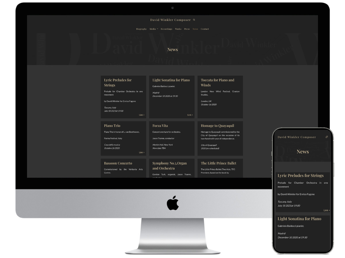 David Winkler website